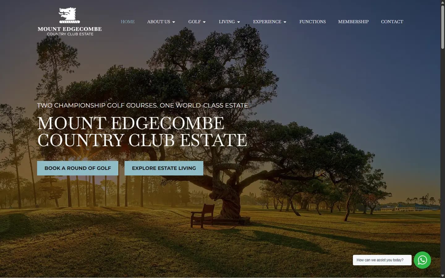 Mount Edgecombe Estate website screenshot